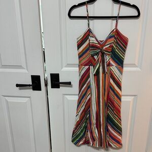 Parker Colorful Striped Mini Dress
